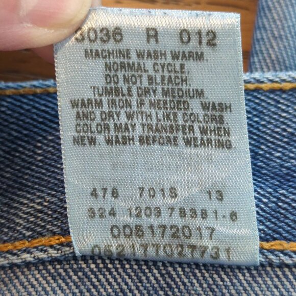 Vintage Y2K Levi’s 517 Boot Cut Jeans Men’s 34‎ x34 Blue Faded Denim - Picture 6 of 16